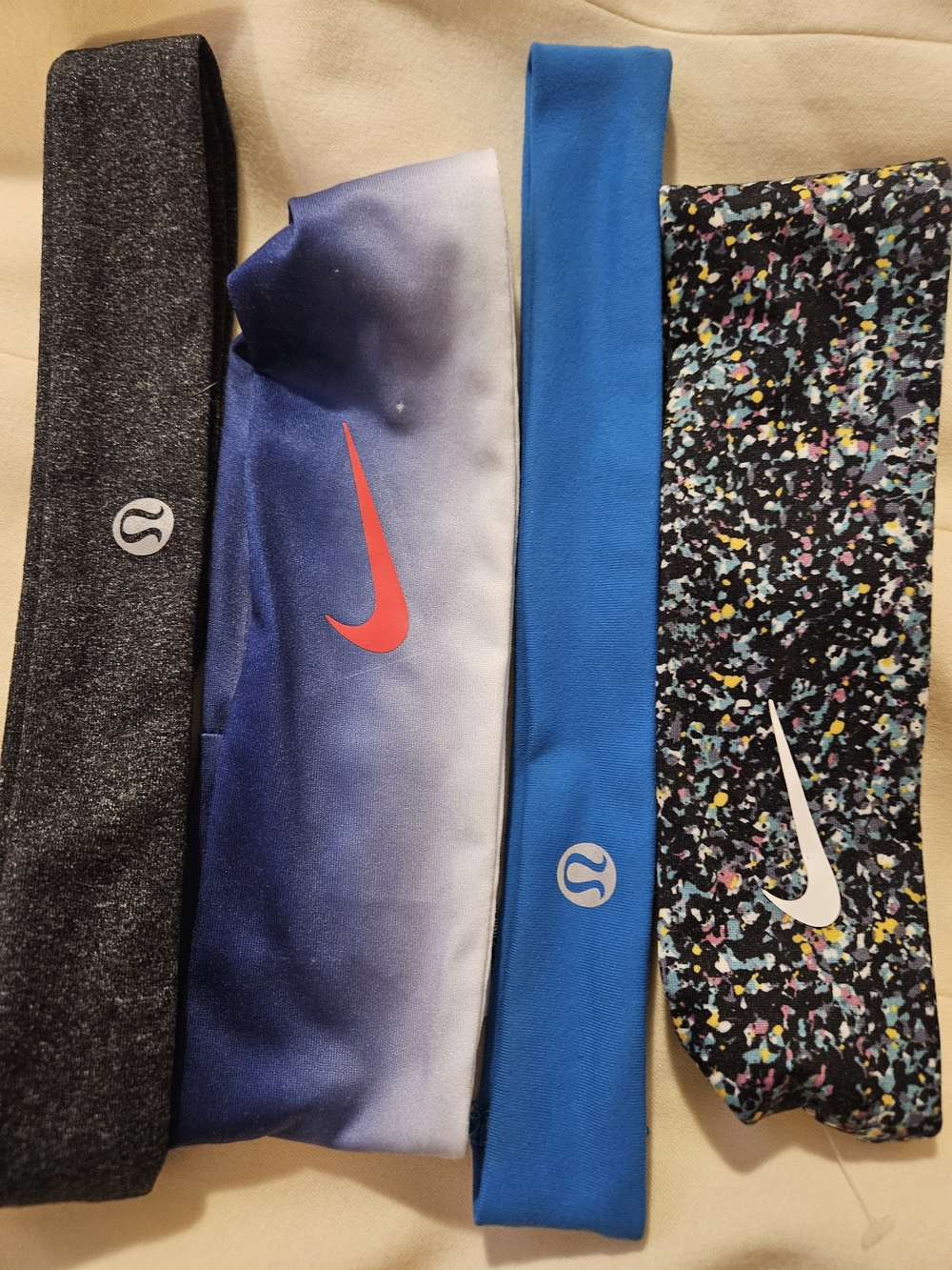Lululemon and Nike Headbands - Assorted Blue, Black, Multi, Grey